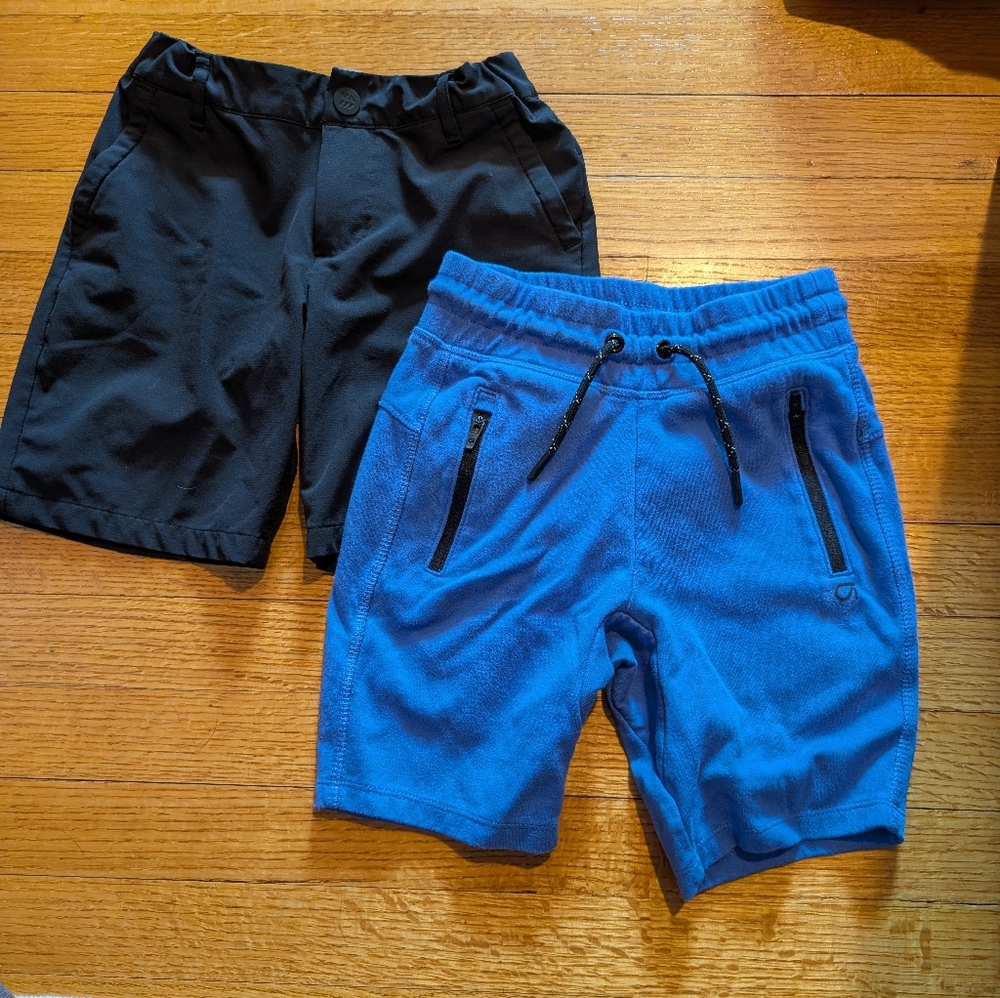 Boys Black and Blue Shorts Set